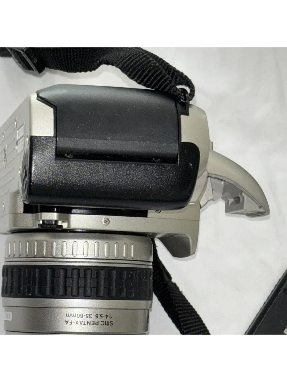 VTG Pentax ZX-50 Film Camera with 35-80mm Lens + Strap, 3 New Batteries - Works!